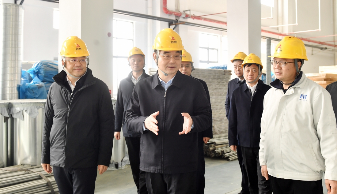 市领导调研重点企业和项目复工复产工作